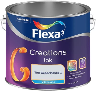 Flexa - Creations Lak Zijdeglans - The Greenhouse 1 - Mengverf - 2,5 L