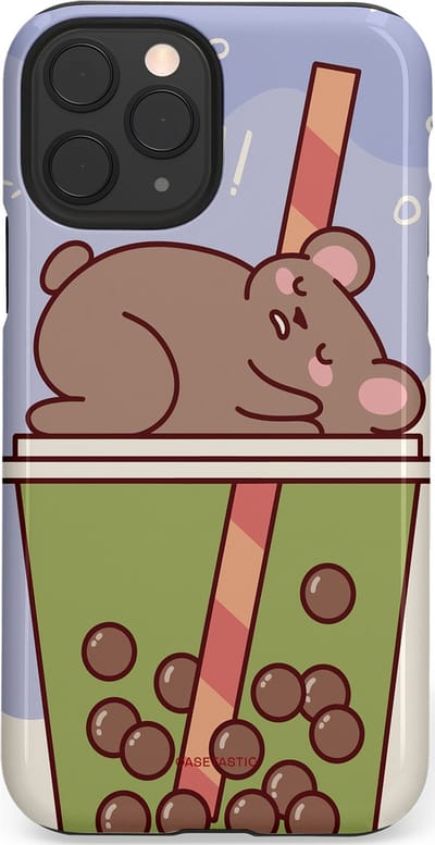 Casetastic Hoesje Geschikt voor Apple iPhone 11 Pro - Stijlvolle Beschermende Duo-layer Case - Bubbelthee Droom