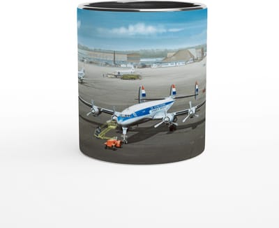 Thijs Postma - TP Aviation Art - Mok 325ml - Lockheed L-1049 Super Constellation PH-LKC 1965