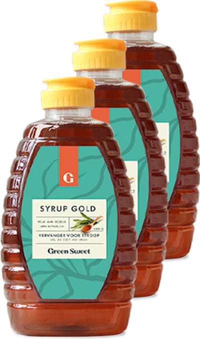 Green Sweet | Syrup Gold 1000g | 3 stuks | 3 x 1000g