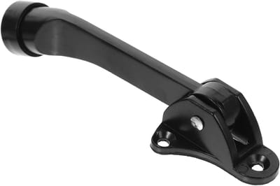 Zware Deurstopper - Deurhouder Deurblokkering - Bescherming Deuren Vloeren - Verstelbaar Voetpedaal Bediening - 12.8 cm Lengte - Zwart