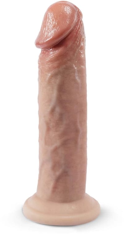 SILEXD - Premium Real Skin Dildo - Model 2 - 19 cm - Lichte Huidskleur