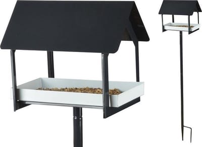 Esschert Design - Vogelvoederhuisje Op Paal - 19 x 29 x 126 cm