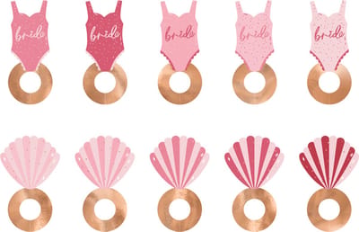 Glas tag bride | Papieren versiering glas \ glas decoratie | vrijgezellenfeest | 10 tags