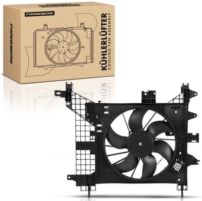 Frankberg 1x Motorradiateur Enkele ventilator