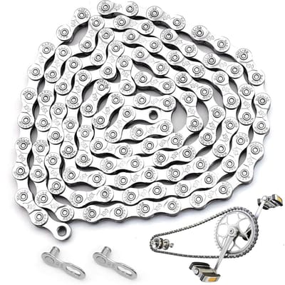 SnelShoppen - Fietsketting 9-voudige Set 116 Schakels voor MTB/Road/E-bike - Duurzaam en Efficiënt Schakelen, Hoge Trek- en Torsiesterkte, Perfect voo