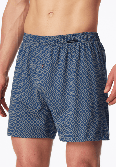 Schiesser 2PACK Boxershorts - Boxershorts Multipacks Onderbroek - blauw, donkerblauw