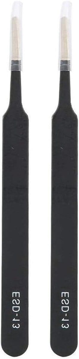 Precisie Pincet Set - Antistatisch Pincet - Elektronica Reparatie - Fijne Punt - 12.1cm - Zilverkleurig