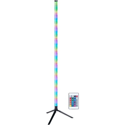 Grundig LED Vloerlamp 120 cm – RGB Staande Lamp met Afstandsbediening – USB Aangedreven – Sfeerlamp voor Woonkamer, Slaapkamer en Gaming – 4 Lichtmodi, 60 LED’s