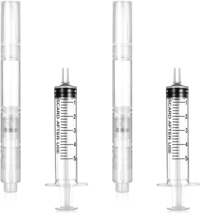 Dailygoods- Lakstiften Set - 4 x Navulbare Reparatiestiften - 2 x Penseelstiften - 2 x Verfspuiten - 3 ml - Kunststof Materiaal - Reparatiepen