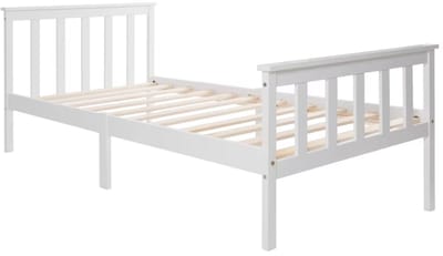 Eenpersoonsbed 90 x 200 cm - Voor Kinderen - Met lattenbodem - Zonder matras - Kinderbed
