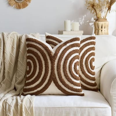 Boho Geknoopt Sierkussenhoesjes Gestructureerde Decoratieve Kussenhoezen Geometrisch Patroon Kussenhoes voor Bank Bank Kamer Decoratie 45x45cm