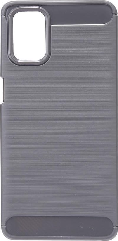 Shop4 - Samsung Galaxy M31s Hoesje - Zachte Back Case Brushed Carbon Grijs