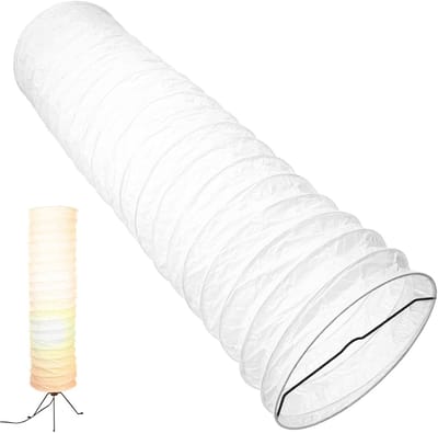 Stijlvolle vloerlamp van papier voor slaapkamer en woonkamer met moderne uitstraling en sfeervolle verlichting