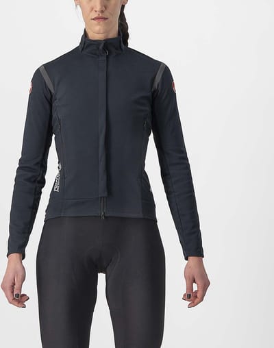 Castelli Windjack sterk waterafstotend Dames Zwart Zwart - PERFETTO RoS 2 W JACKET LIGHT BLACK BLACK - M