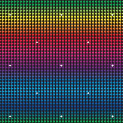 360 DEGREES - Disco wanddecoratie 1.2 x 9 meter jaren zeventig sfeer