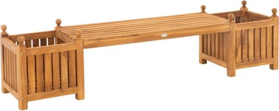 CLP Boston Teak bank - Bank voor tuinterras of balkon - Weerbestendige bank - teak