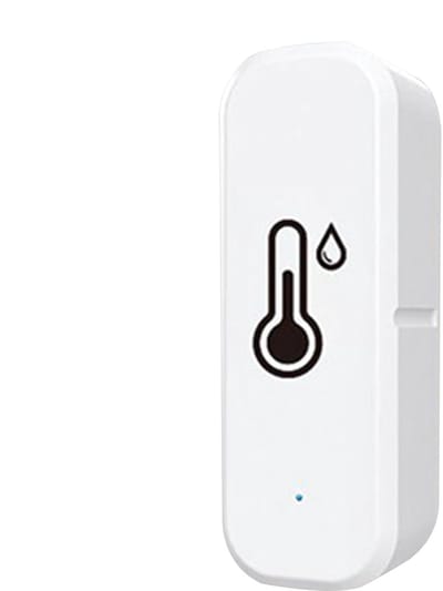 Temperatuur Monitor - Vochtigheidssensor - Klimaat Beheer - Draadloze WiFi Connectie - 7x2.5x2 cm - Wit