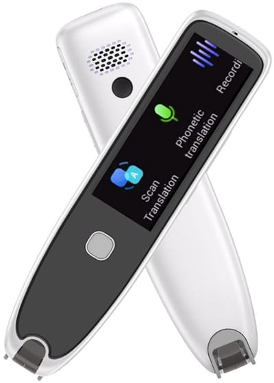 Dailygoody - Scan Translator Stift - Vertaal in 112 Talen - Real-time Scan Functie - Compact formaat - Handig voor reizen - Geschikt voor studenten - Wit