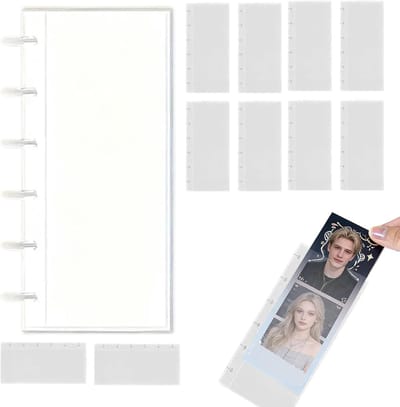 Foto Strip Album - Fotoboek Bewaarder - Herinneringen Opslaan - Transparant Beschermend - 17 x 8 x 4 cm
