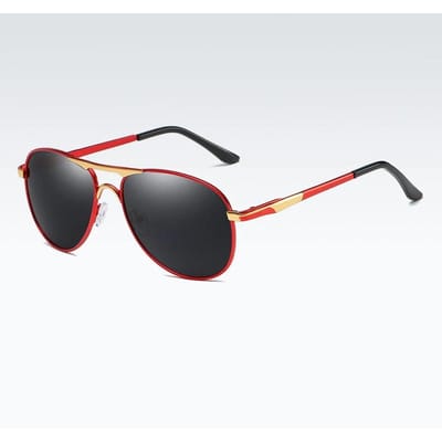 Lunettes de soleil polarisées de luxe pour hommes femmes conduite pêche rétro lunettes de soleil designer lunettes en métal pour hommes