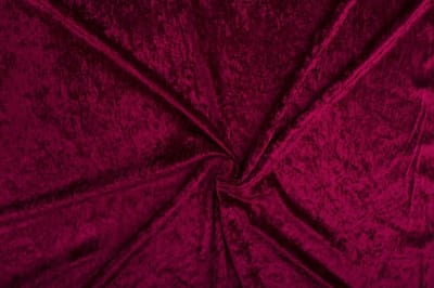 Velours de panne stof - Wijnrood 18 - 1 meter