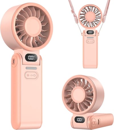 Solvix tafel ventilator geluidloos - Mini Hand Fan - USB Oplaadbaar - 100 Snelheden - Stil en Krachtig - Voor Thuis, Kantoor en Buiten