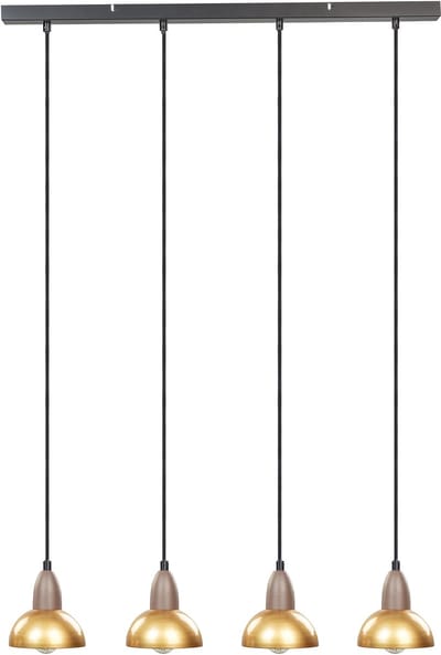 CASTALY - Hanglamp 4 lampen - Messing - Metaal