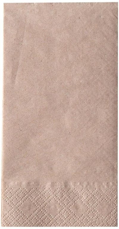 NATURE bistroservetten naturel bruin 33x33cm 2-laags