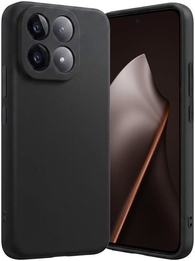 Hoes - Geschikt voor Xiaomi 15T - Sterk & Shockproof - Hoesje Cover - Siliconen Case - Zwart