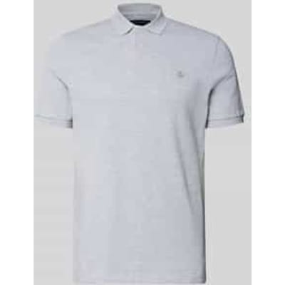 Marc O'Polo regular fit polo - heren poloshirt - grijs melange - Maat: S