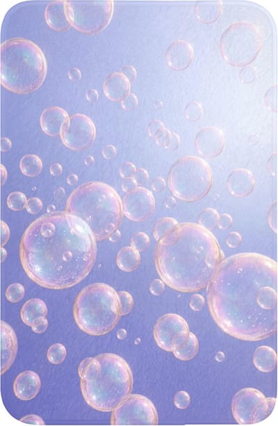 WC mat 40x60 cm - Antislip - Pastel - Bubbels - Dromerig - Toiletmat - Vloermat - Douchemat - Toilet tapijt - Toiletmatten