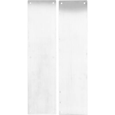 2PCS Plaque de protection de porte décorative en acier inoxydable 304 pour portes intérieures et extérieures