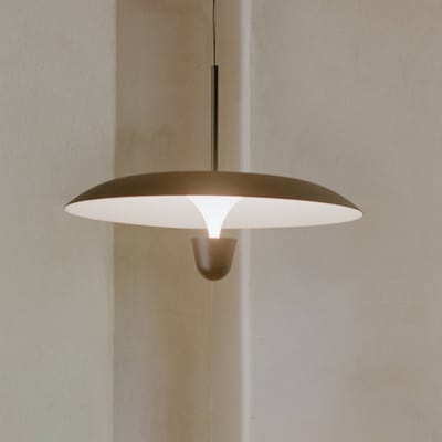 New Works LED hanglamp Kantarell, Ø 55 cm, zwart