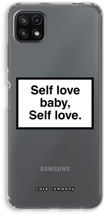 Case Company® - Hoesje geschikt voor Samsung Galaxy A22 5G hoesje - Self love - Soft Cover Telefoonhoesje - Bescherming aan alle Kanten en Schermrand