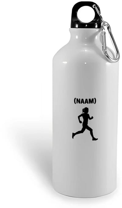 Hacebo® - Hardloop met eigen naam waterfles - Hardlopen - Hardloopster - Sport - water fles - 400ML
