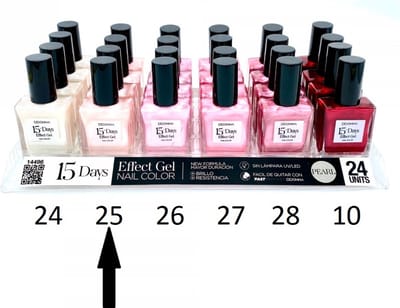 D'Donna - 15-Days Effect Gel Nagellak Pearl - Ivoor Parelmoer - 1 Flesje met 16 ml. inhoud - Nummer 25