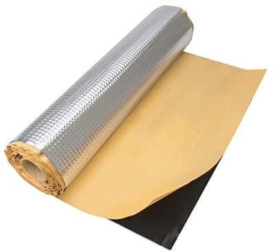 Isolatiemat 2 m² - Zelfklevend Aluminium 50x400 cm voor Voertuigisolatie