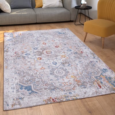 Paco Home Vloerkleed Woonkamer Laagpolig Oosters Patroon Ornamenten Vintage 120x160 cm