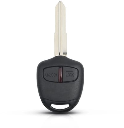 XEOD Autosleutelbehuizing - sleutelbehuizing auto - sleutel - Autosleutel / Geschikt voor: Mitsubishi 2 knops