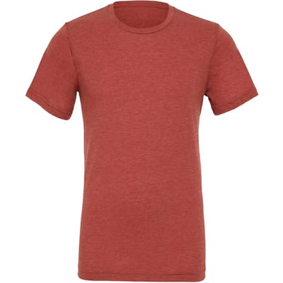 Bella+Canvas Unisex Triblend Crew Neck T-Shirt CV3413 - Clay Triblend (Heather) - XS