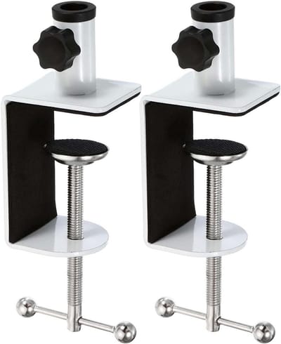 Tafelklemmen met 1/2" Schroefgat voor Microfoonstandaard en Bureaulamp, Verstelbare Metalen Montageclips