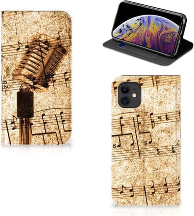 Apple iPhone 11 Stand Case Bladmuziek