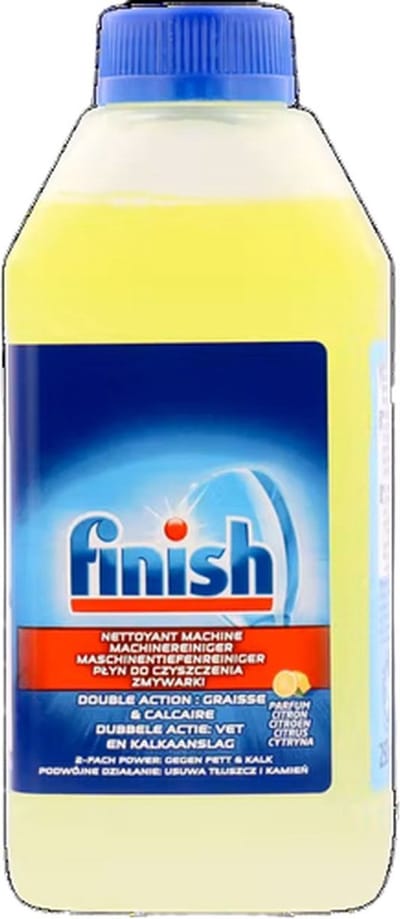 Finish Machine Reiniger - Geel - 250 ML - Set van 2 - Citroen Geur - Schoonmaken - Reinigen - Machinereiniger - vet en kalkaanslag verwijderaar