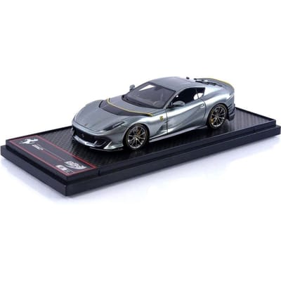 Schaalmodel Ferrari 812 Competizione 2021 Grigio Coburn Geel Grijs Metallic BBR-MODELS 1/43 - (BBRC259A2) gray