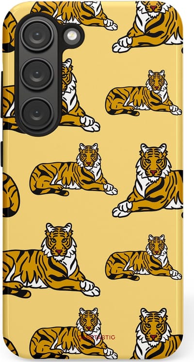 Casetastic Hoesje Geschikt voor Samsung S23 - Stijlvolle Beschermende Duo-layer Case - Onzichtbare jager