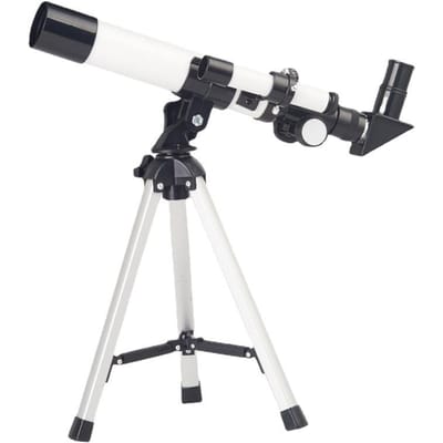 Astronomische telescoop Professionele Hd-ster Zoeken naar kinderen Volwassen diepe ruimtesterren kijken white