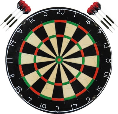 A-Merk BEST geteste dartbord bristle - dartbord - dartboard plus 2 sets - dartpijlen