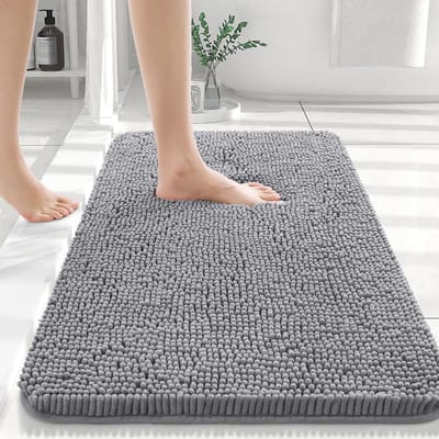 HAPIHAPPY Nieuwe Chenille Badkamermat Extra Zacht Dik Absorberend Shaggy Badmatten Antislip Machinewas Droog Pluche Badkleden 41X61