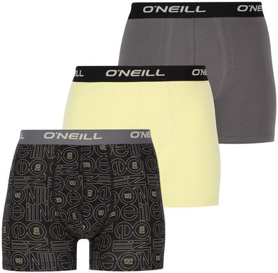 9-Pack – O’Neill Boxershorts – Heren – Katoen – Outline Logo – Grijs & Geel